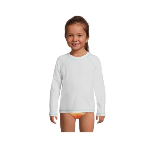 Wonder Nation Blue Rashguard Swim Top - Picture 7 of 7